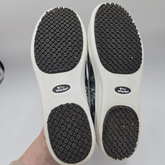 Spring Step Women's 7.5M Whispie Colorful Metallic Blue Slip-On Side Zip Sneaker - Picture 7 of 8